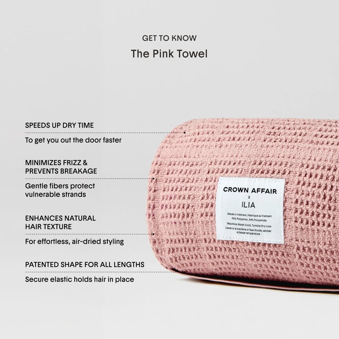 Crown Affair x Ilia The Towel in Pink